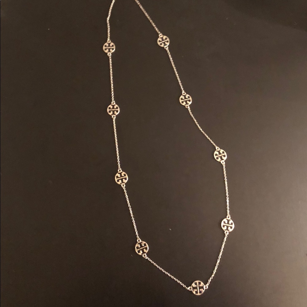 Tory Burch Logo Necklace (Long)